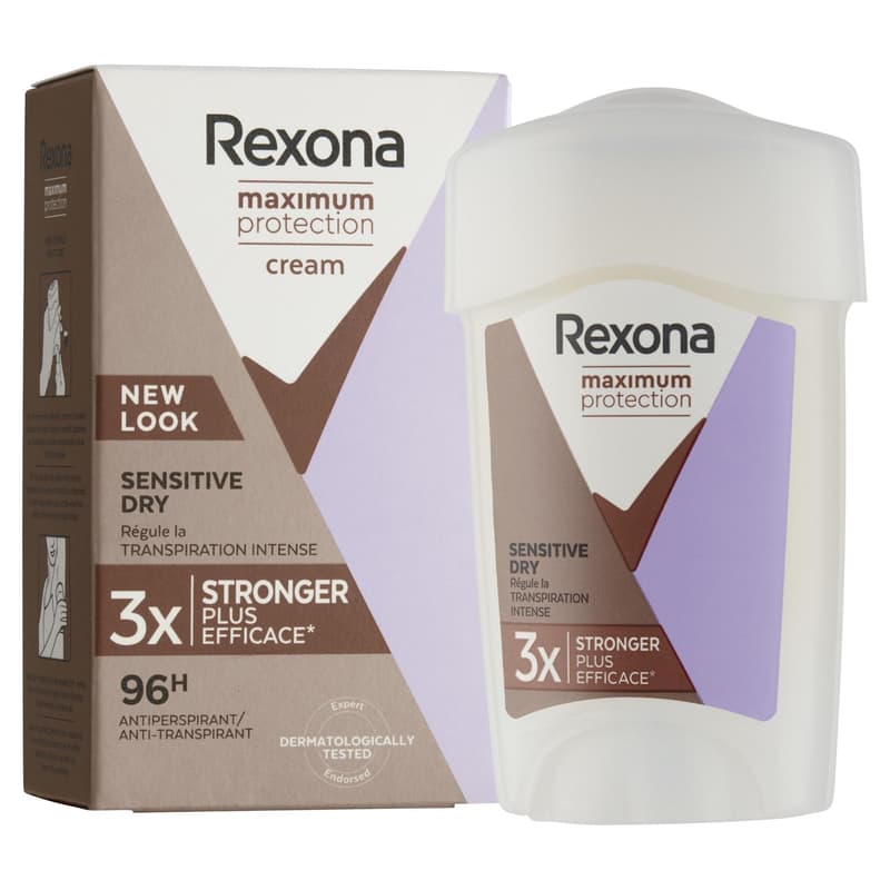 Rexona Antiperspirační krém maximum protection sensitive dry