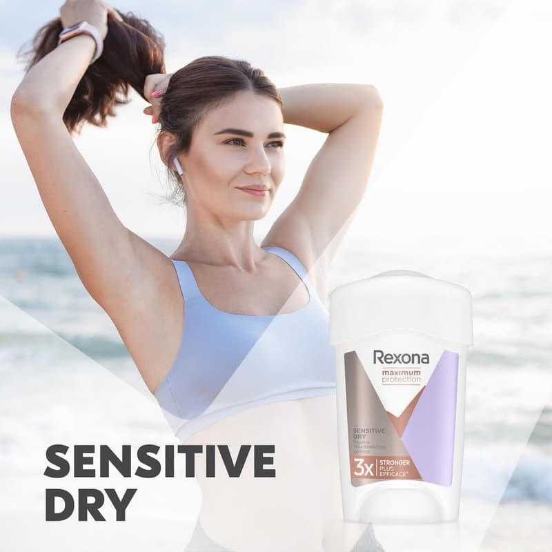 Rexona Antiperspirační krém maximum protection sensitive dry