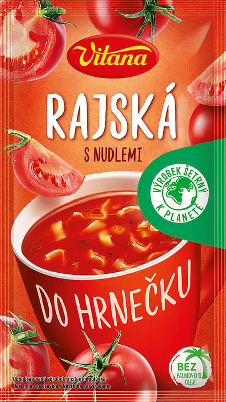 Vitana Into a cup Instant tomato soup with noodles