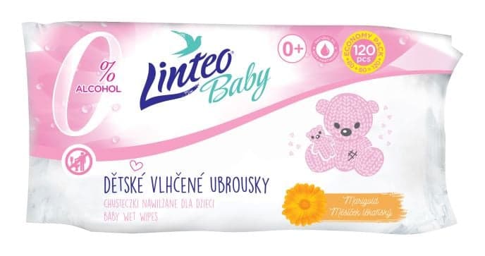 Linteo Baby Wet wipes soft & cream 120 pcs