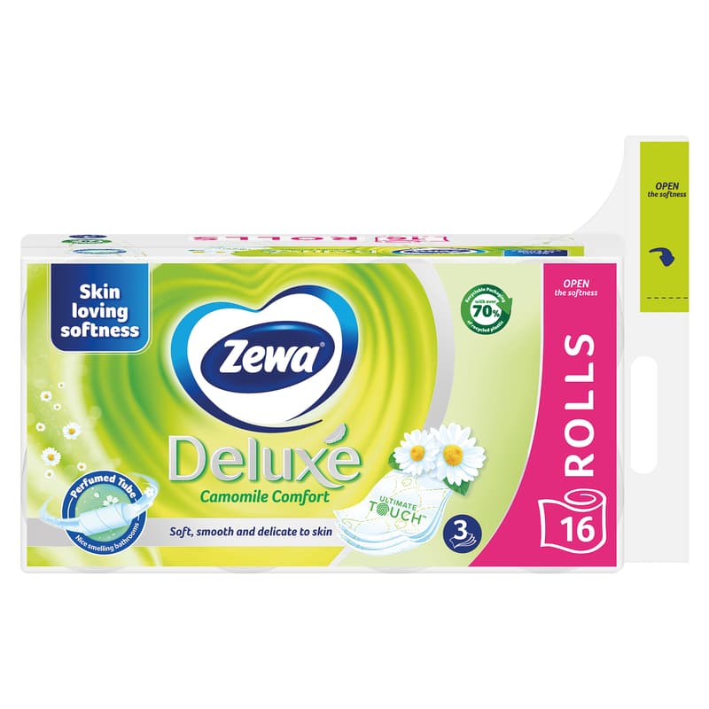 Zewa Deluxe Camomile Comfort toaletní papír 3vrstvý, 16 ks