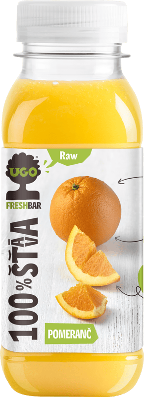 UGO RAW 100% pomeranč