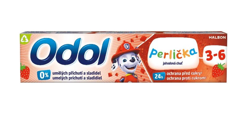 Odol Perlička child's toothpaste strawberry flavor 3+