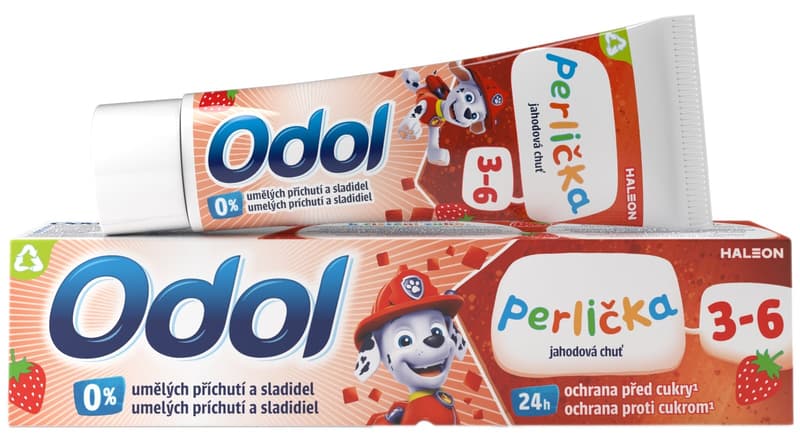 Odol Perlička child's toothpaste strawberry flavor 3+
