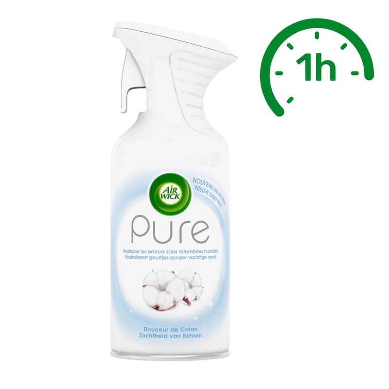 Air Wick Active Fresh osvěžovač vzduchu ve spreji – pure jemná bavlna