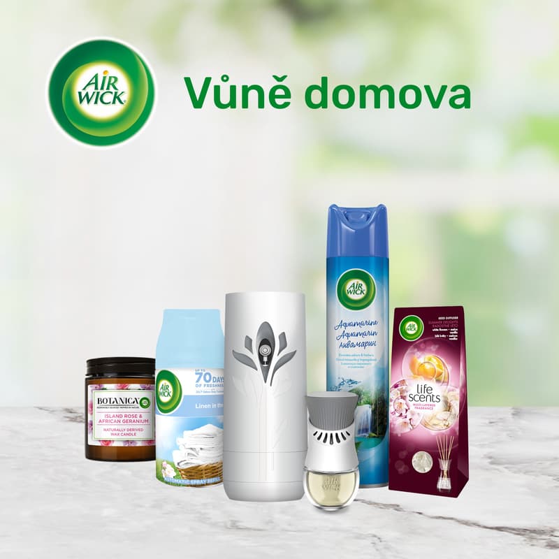 Air Wick Active Fresh osvěžovač vzduchu ve spreji – pure jemná bavlna