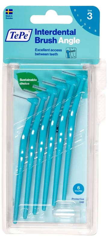 TePe Angle interdental brushes blue 0,6mm 6pcs