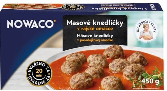 Nowaco Od babičky Kláry Masové knedlíčky v rajské omáčce