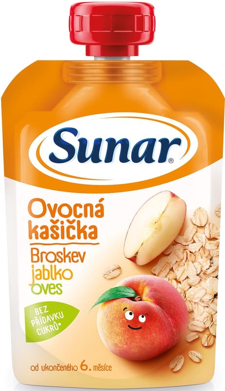 Sunar Fruit mash peach, apple and oats