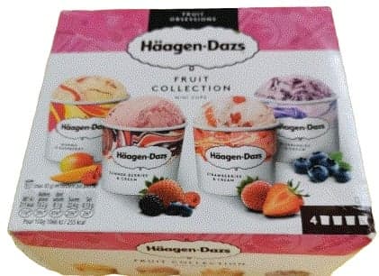 Häagen-Dazs Fruit Collect New Combi multipack 4x95ml