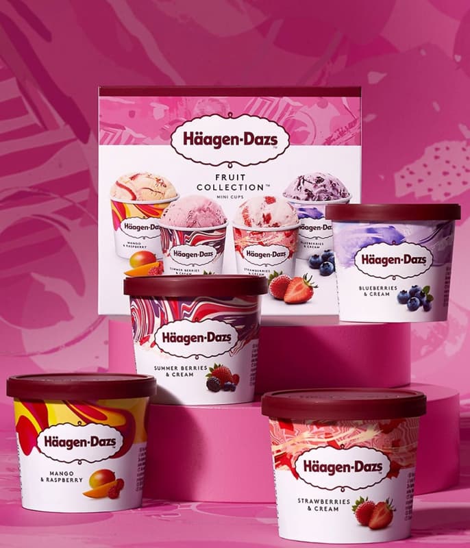 Häagen-Dazs Fruit Collect New Combi multipack 4x95ml