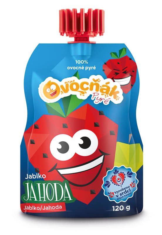 Ovocňák Apple puree - Strawberry