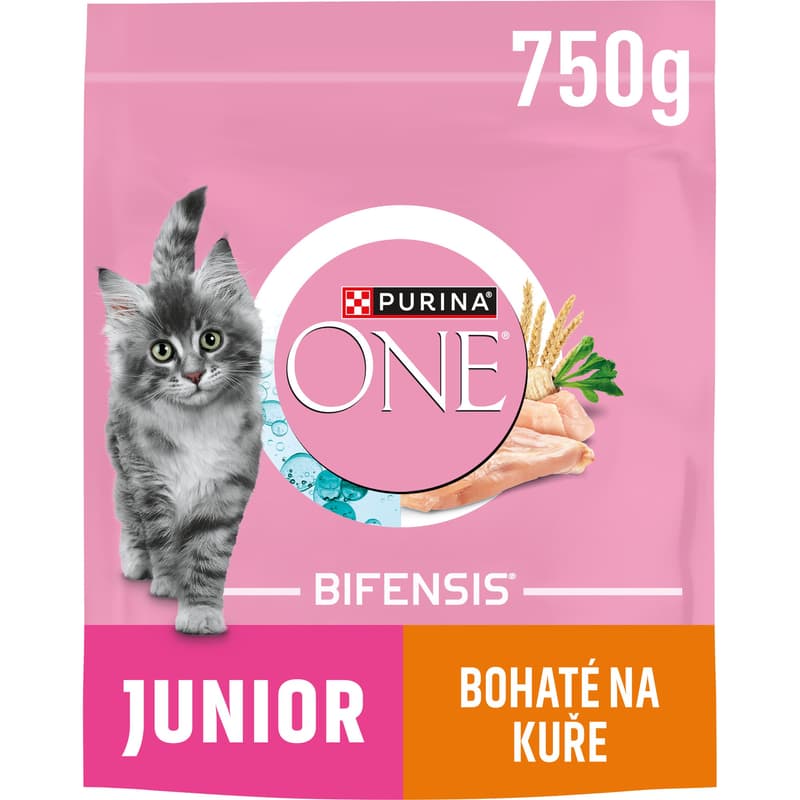 Purina ONE Junior with chicken and whole grain cereals