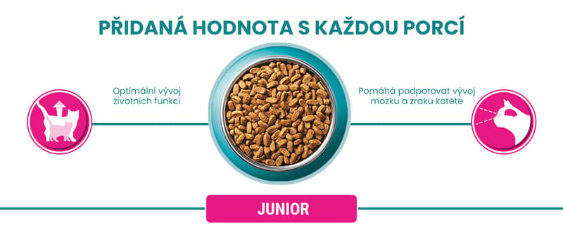 Purina ONE Junior with chicken and whole grain cereals