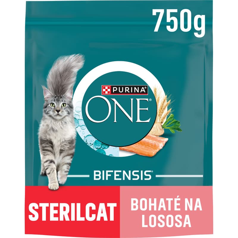 Purina ONE Bifensis Sterilised granule pro kočky losos