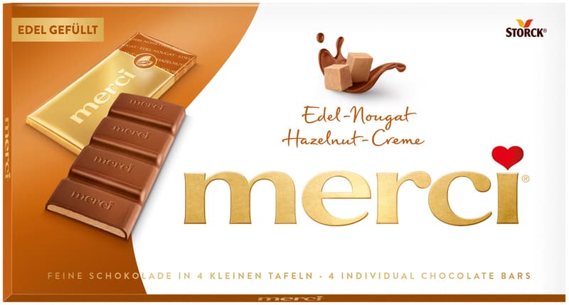 Merci nougat chocolate