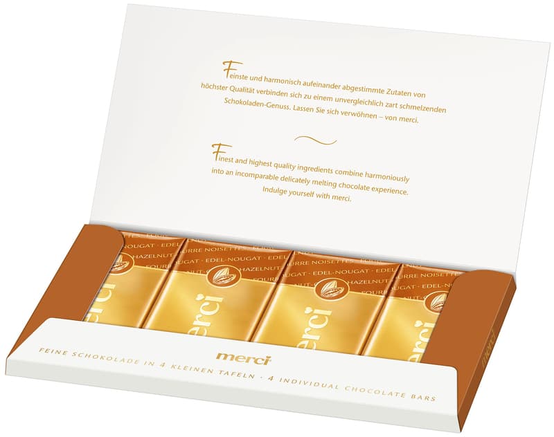 Merci nougat chocolate
