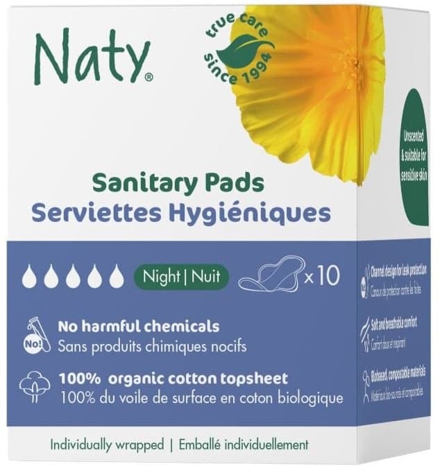 Eco by Naty sanitary pads night