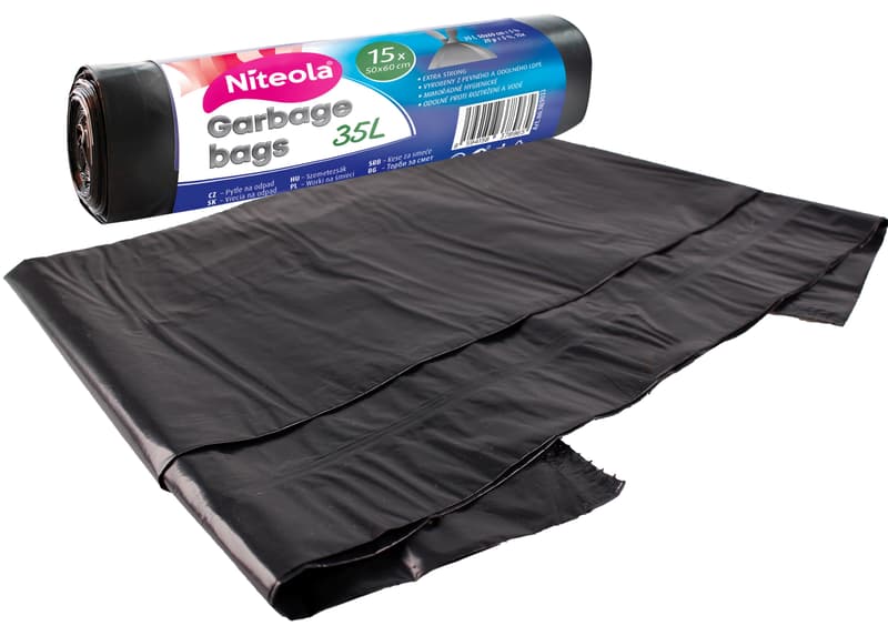 Niteola Pevné igelitové sáčky na odpad 35 l