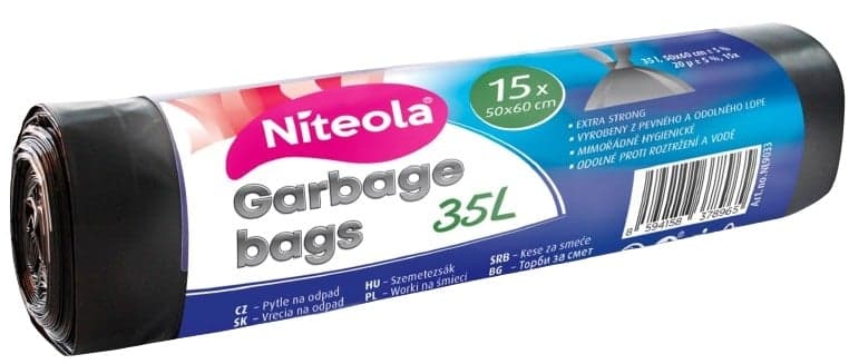 Niteola Pevné igelitové sáčky na odpad 35 l