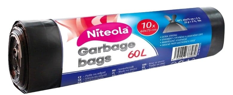 Niteola Solid plastic garbage bags 60 l
