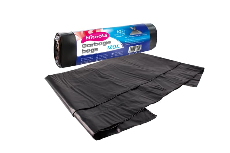 Niteola Solid plastic garbage bags 120 l