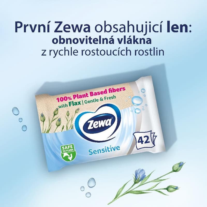 Zewa Sensitive vlhčený toaletní papír