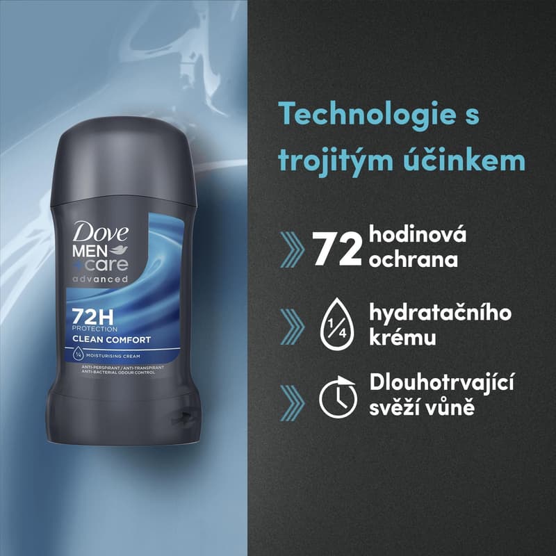 Dove Men+Care Clean Comfort Rigid Antiperspirant for men