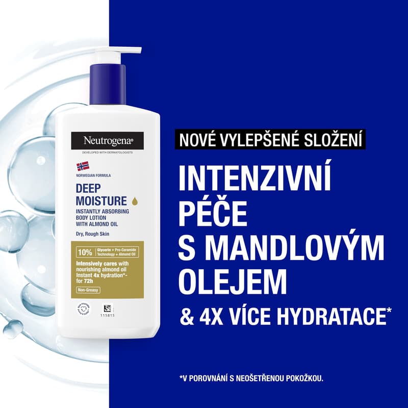 Neutrogena Deep moisturizing body lotion with oil for dry skin