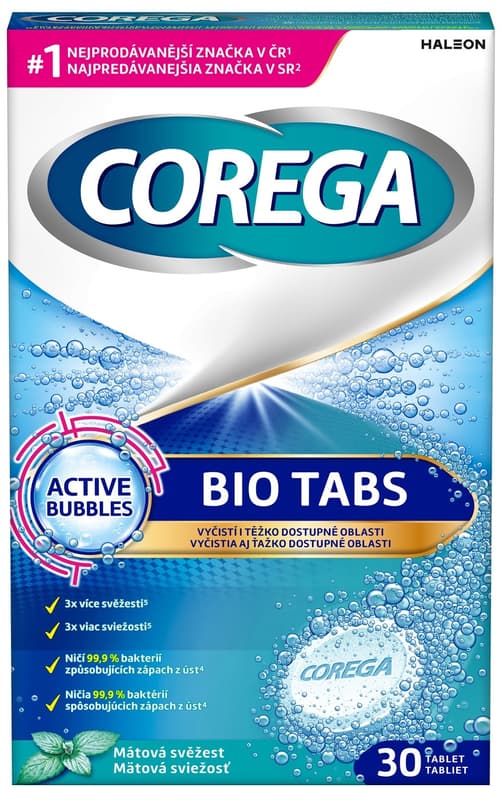 Corega BIO Tabs Dental Cleansing Tablets 30pcs