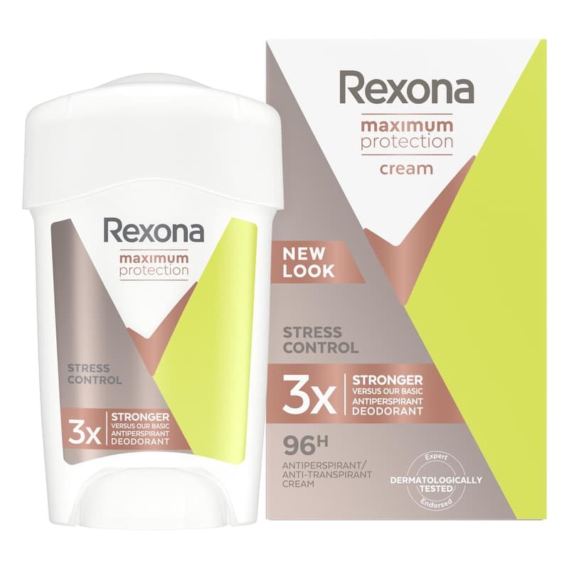 Rexona Antiperspirační krém maximum protection stress control