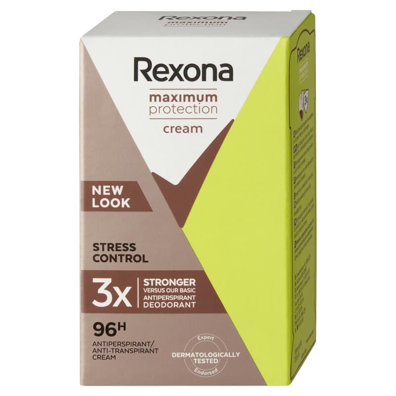 Rexona Antiperspirační krém maximum protection stress control