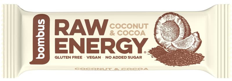 Bombus Raw energy cocoa & coconut bar