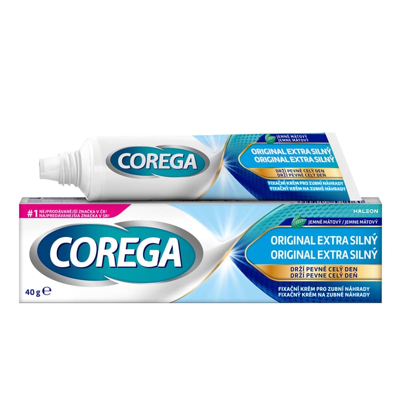 Corega Extra strong fixation cream for dental restorations