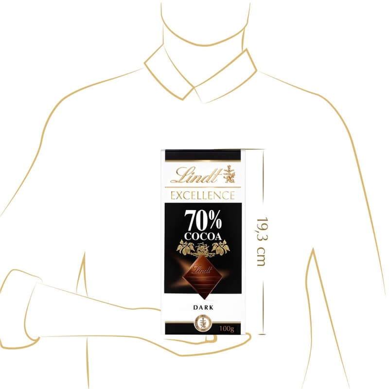 Lindt Chocolate EXCELLENCE dark 70% cocoa
