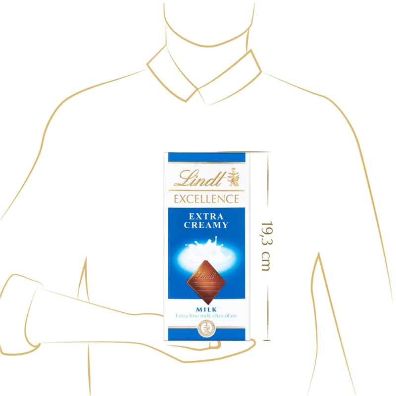 Lindt Čokoláda EXCELLENCE Extra jemná mléčná