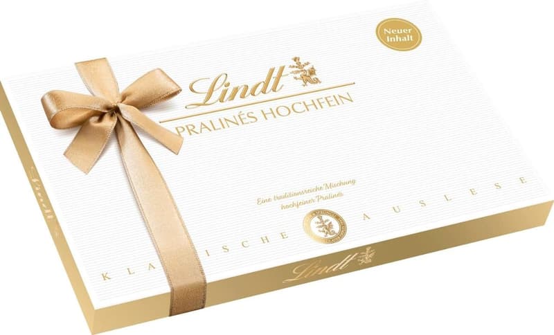 Lindt box of Hochfein chocolate pralines