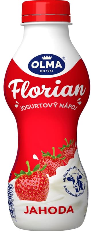 Olma Florian jogurtový nápoj jahodový