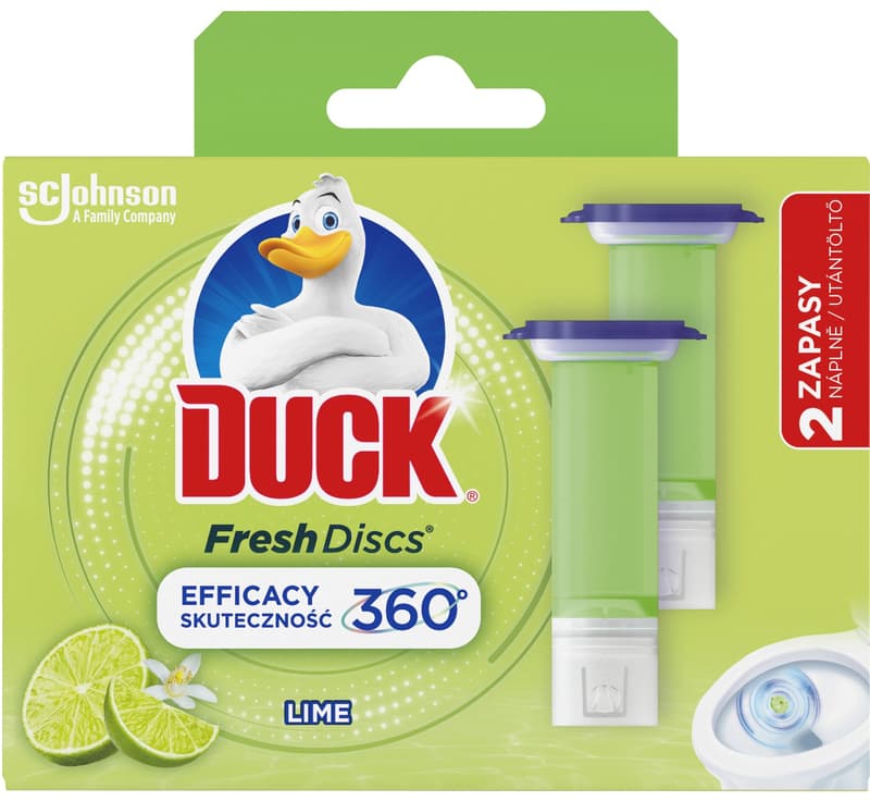 Duck Fresh Discs Toilet Cleaner Lime Refill 2 x 36ml