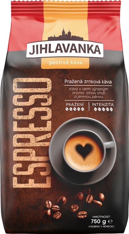 Jihlavanka Espresso zrnková káva