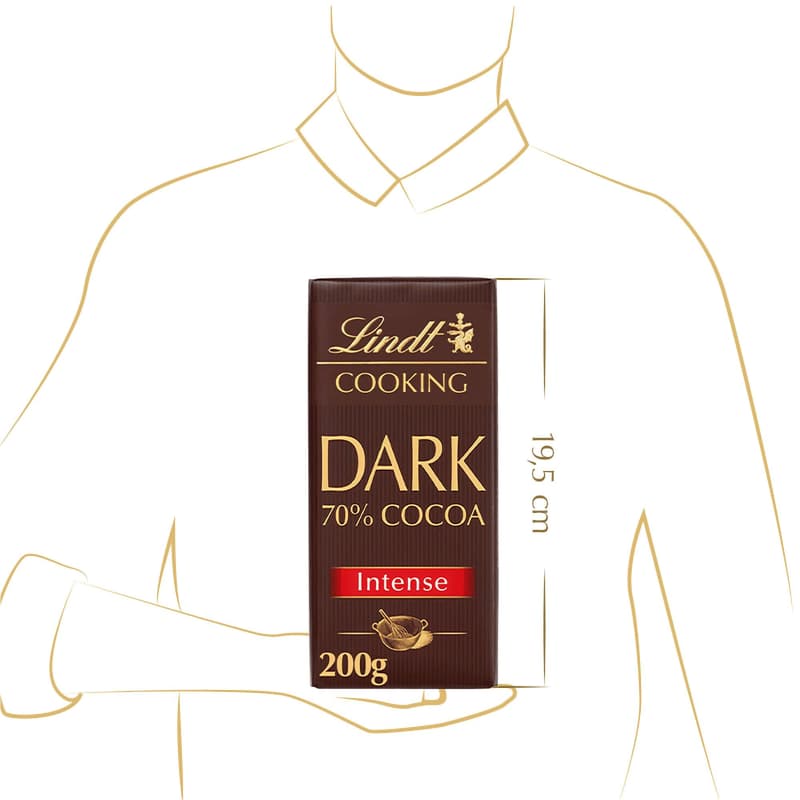 Lindt Čokoláda Tabulka na vaření s 70% kakaa