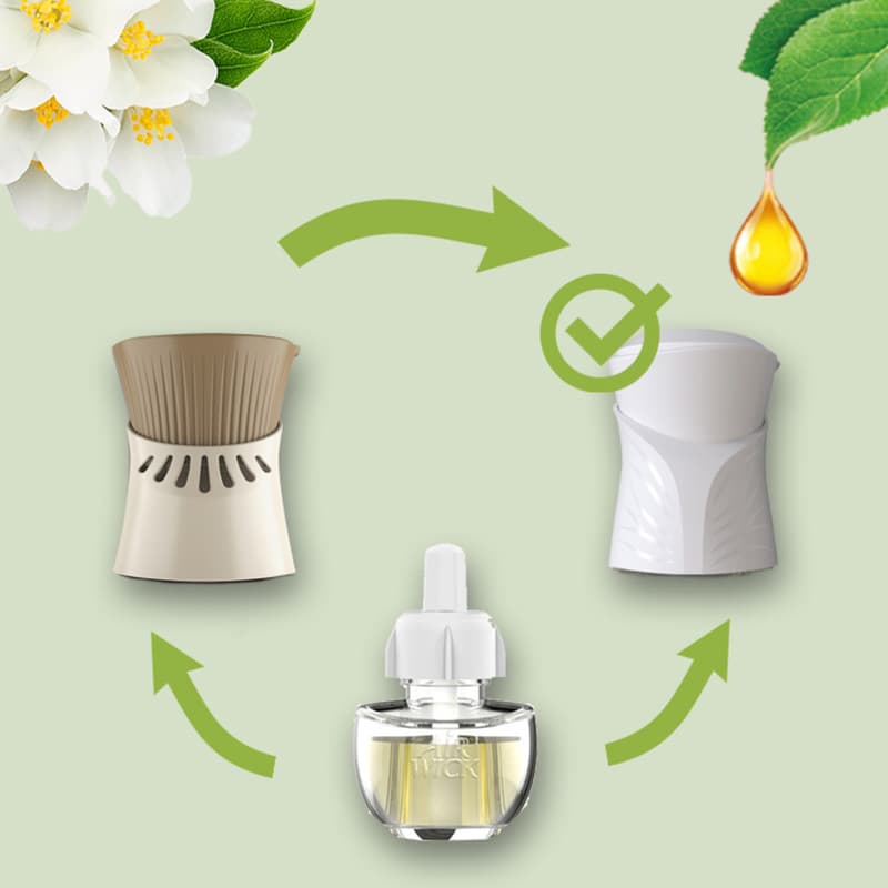 Air Wick Electric difuser filling linen and white orchid