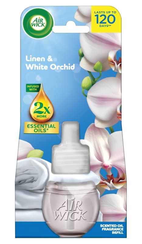 Air Wick Electric difuser filling linen and white orchid