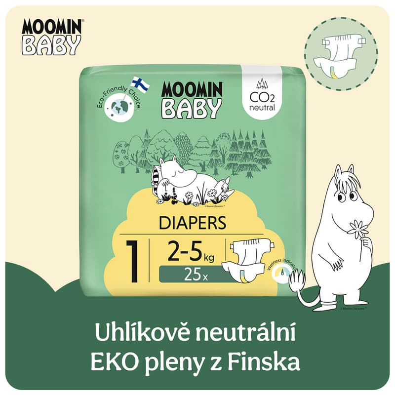 Muumi Baby ECO Disposable diapers newborn 1 (2-5 kg)