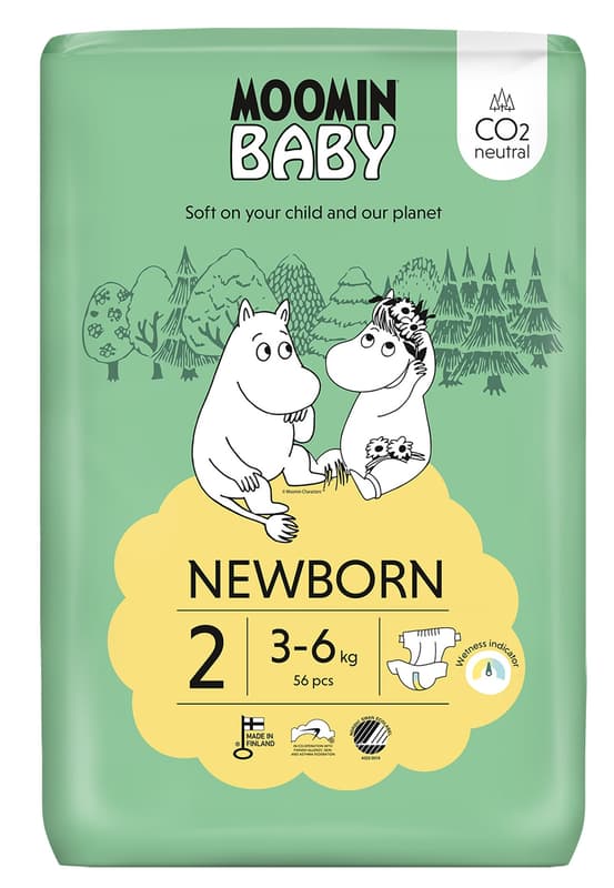 Muumi Baby ECO Disposable diapers mini 2 (3–6 kg)