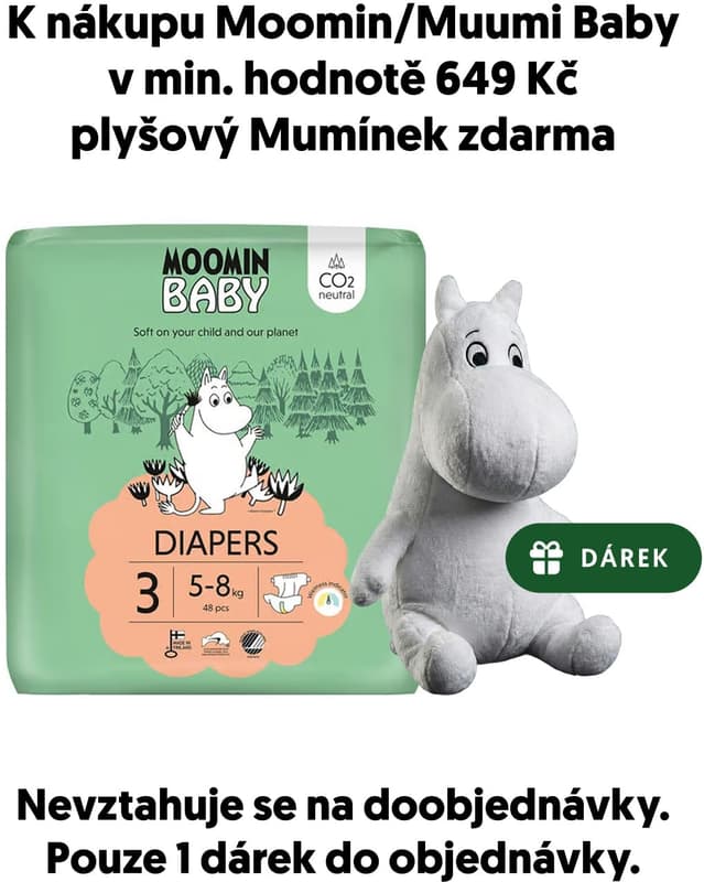 Moomin Baby EKO Disposable diapers midi 3 (5–8 kg)