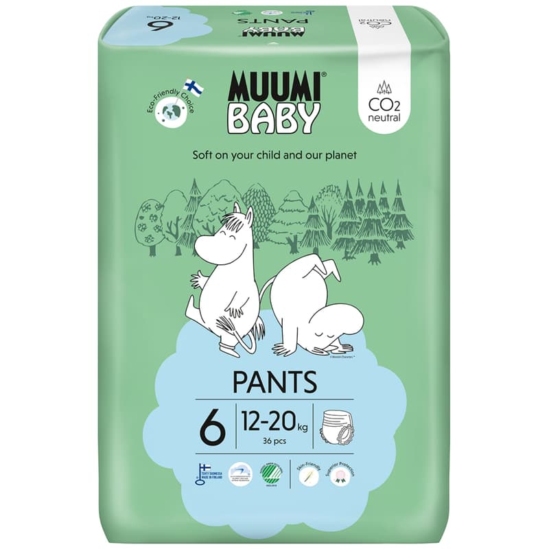 Muumi Baby ECO Diaper pants walkers junior 6 (12–20 kg)