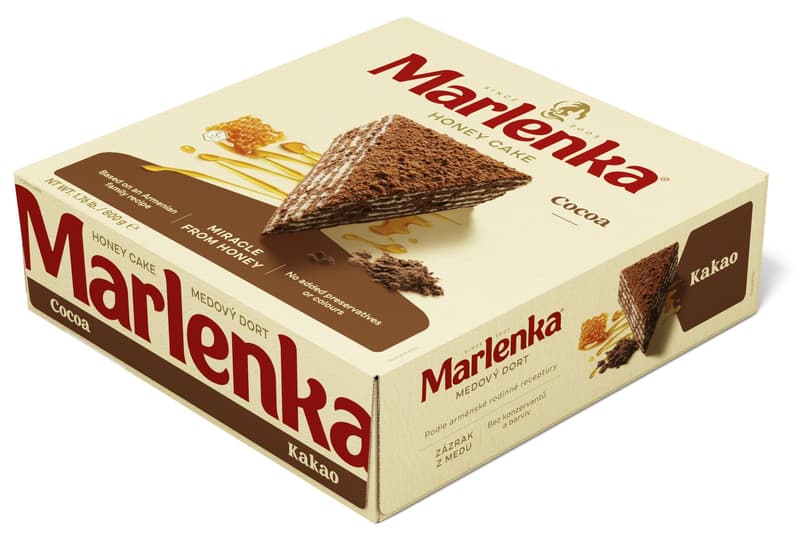 Marlenka Honey cake with cocoa