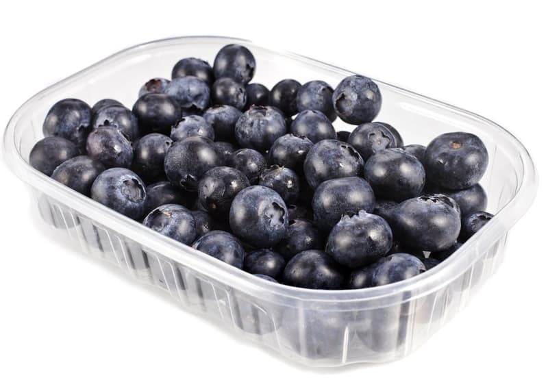 Blueberries, tray