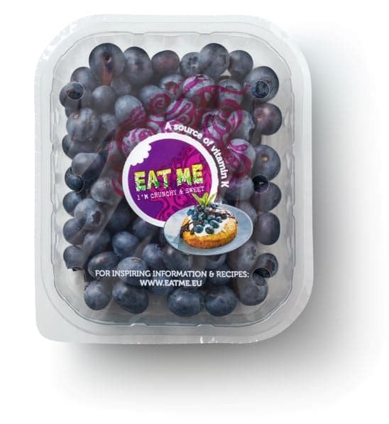 Blueberries, tray